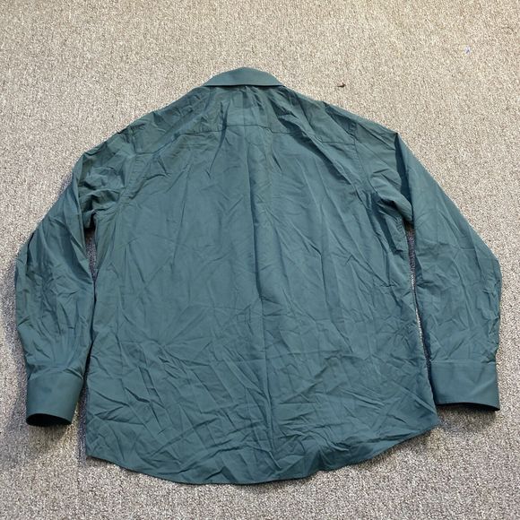 Untuckit Shirt Men's Green 2XL XXL Performance Gironde Button - Picture 9 of 9